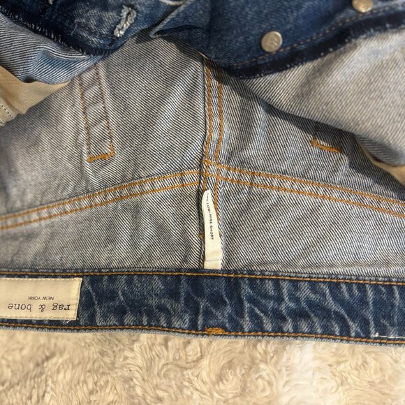 Rag & Bone Dre Raw Hem Shorts Size 34 - Picture 4 of 7